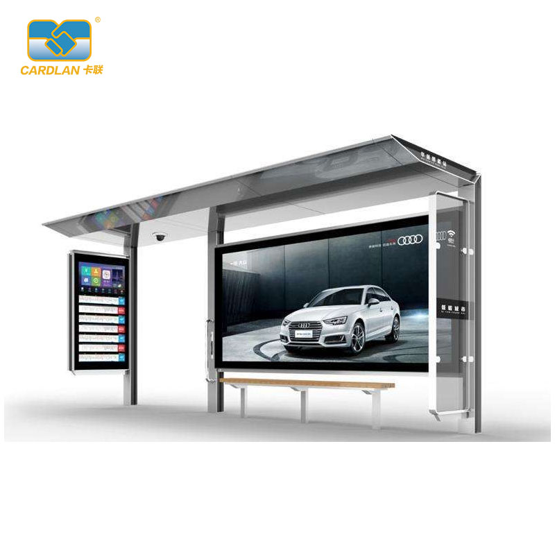 公交車站臺(tái)制作廠家_智慧候車亭